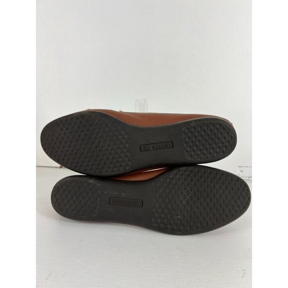 Minnetonka Moccasins Women's 7.5 M Brown Leather Rubber Sole Kiltie Moc Toe - Picture 7 of 7